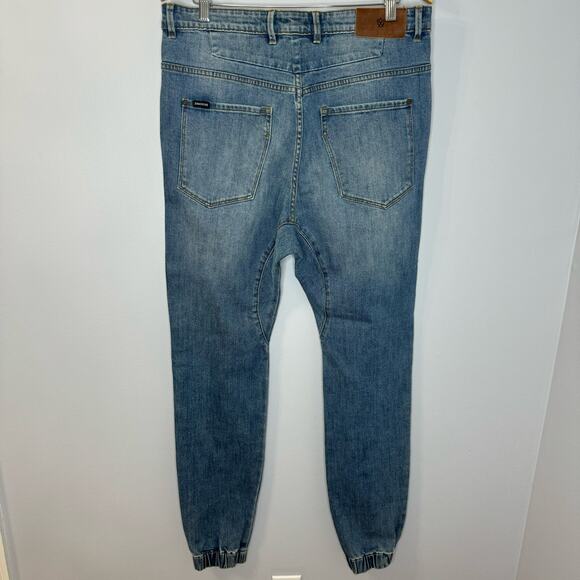 Zanerobe Slingshot Denimo Jogger Pants Tapper Men's 34x34 Stretch Casual - Picture 7 of 11